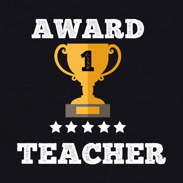 Award Teacher gift idea love best teacher by Flipodesigner